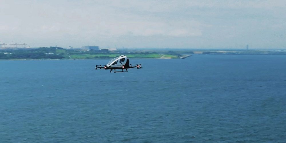 （Image:  EH216 demo flight in Amagasaki City, Hyogo  Prefecture, Japan）